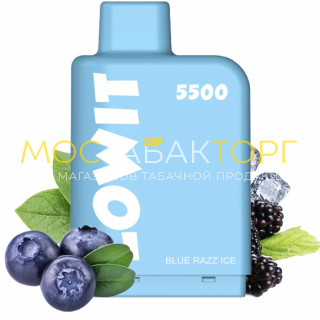 Картридж Elf Bar Lowit 5500 - Голубика малина лёд Картридж Elf Bar Lowit 5500 - Голубика малина лёд