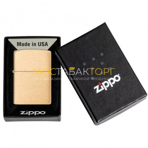 Зажигалка Brushed Brass Zippo 204B