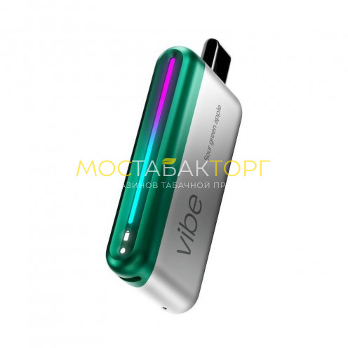 Электронные сигареты Inflave Vibe 14000 затяжек - Кислое зеленое яблоко