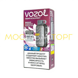 Vozol Gear Ice&Sweet 56000 - Вишня ежевика апельсин Vozol Gear Ice&Sweet 56000 - Вишня ежевика апельсин