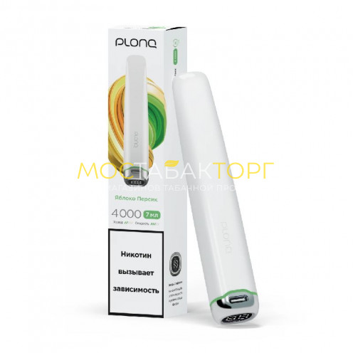 Электронные сигареты Plonq Plus Pro - Яблоко персик