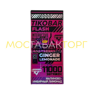 TIKOBAR FLASH 11000 Малиново-Имбирный Лимонад (Raspberry Ginger Lemonade)
