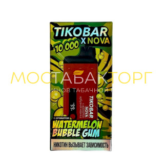 TIKOBAR NOVA 10000 Арбузная жвачка (Watermelon Bubble Gum)