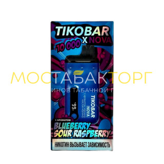TIKOBAR NOVA 10000 Черника кислая малина (Blueberry Sour Raspberry)