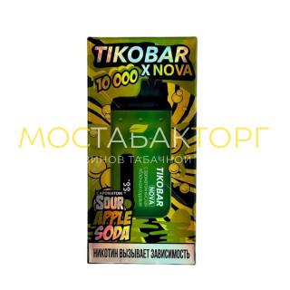 TIKOBAR NOVA 10000 Кислая яблочная содовая (Sour Apple Soda)