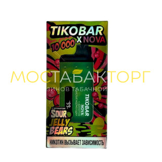 TIKOBAR NOVA 10000 Кислые мармеладки (Sour Jelly Bears)