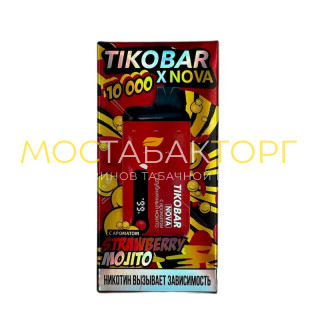 TIKOBAR NOVA 10000 Клубничный мохито (Strawberry Mojito)