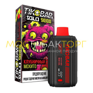 TIKOBAR SOLO Клубничный мохито 9000 затяжек